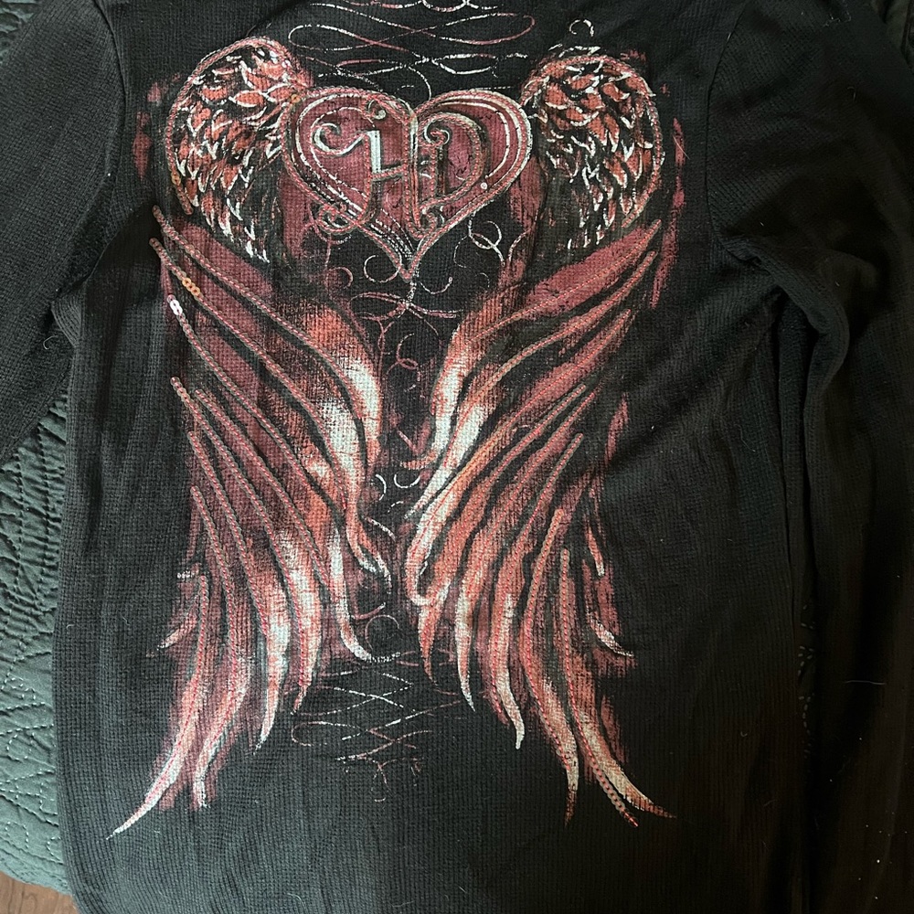 Harley Davidson, black long sleeve T-shirt - Picture 2 of 2